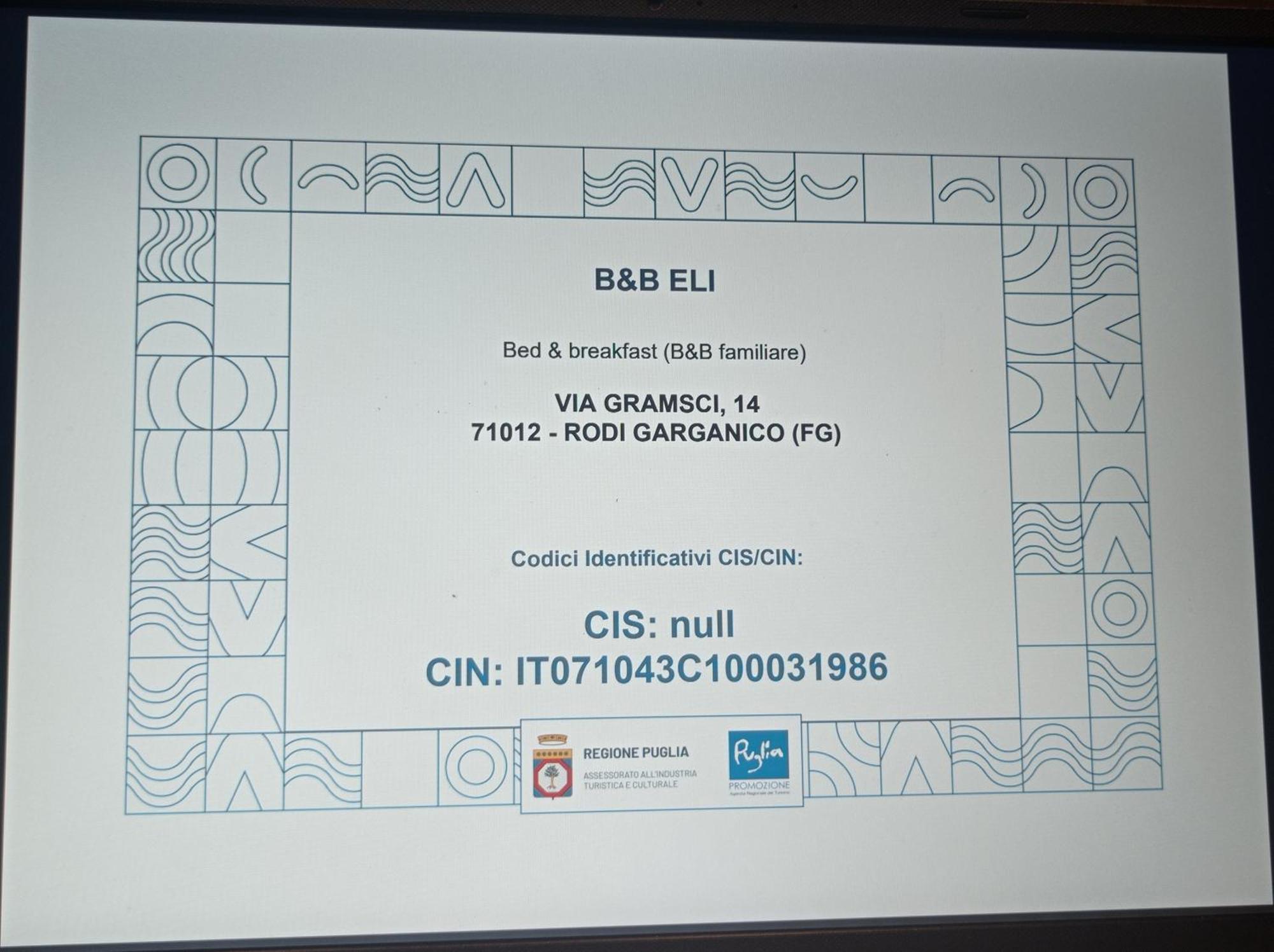 B&B Eli Rodi Garganico Exterior photo